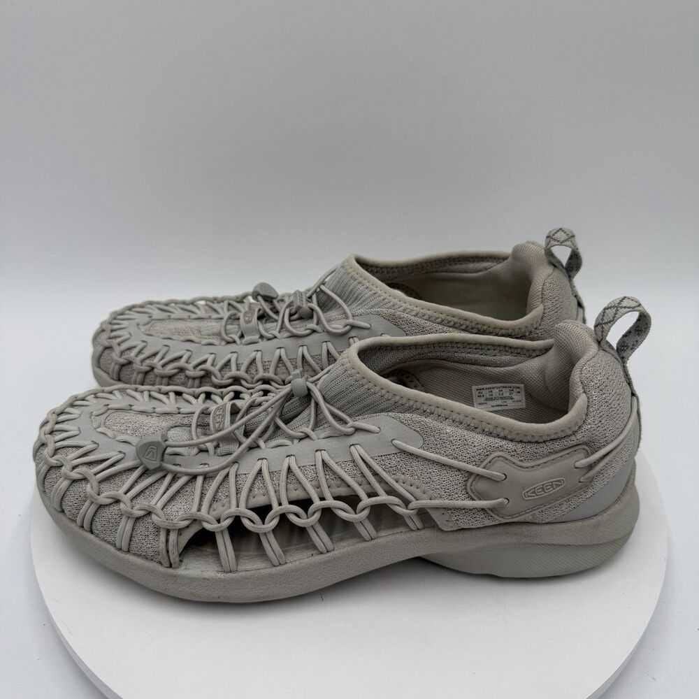 KEEN UNEEK Women's Woven‎ Cord Sneakers Gray Size 10 Camping Hiking